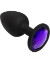 BOOTY BLING PEQUENO MORADO PLUG SILICONA