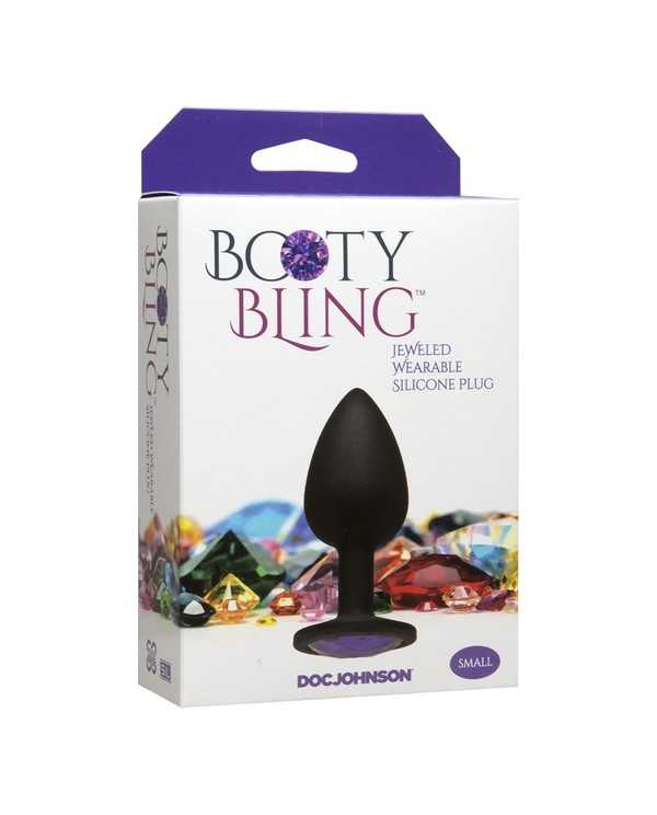 BOOTY BLING PEQUENO MORADO PLUG SILICONA