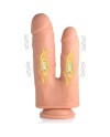 PENE REALiSTICO DOBLE CON VIBRADOR 10 VELOCIDADES