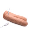 PENE REALiSTICO DOBLE CON VIBRADOR 10 VELOCIDADES