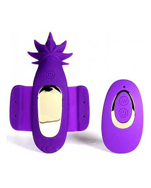 SATIVA HUEVO VIBRADOR CON CONTROL REMOTO PARA BRAGUITA MORADO