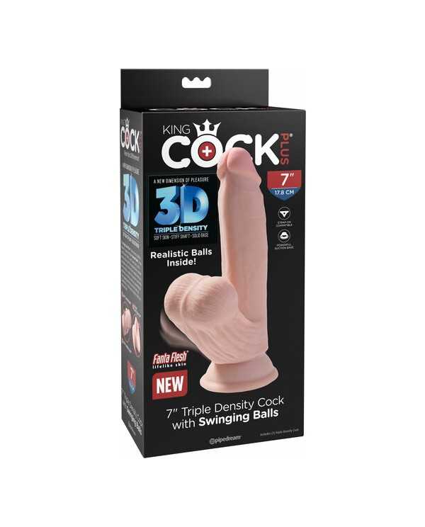 PENE REALiSTICO 3D COCK SWINGING BALLS 215CM