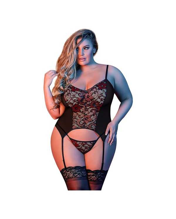 MERRY WIDOW G BODY CON CORREA DE LIGA NEGRO