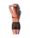 SEXYTIME SET BLUSA Y MINIFALDA NEGRO